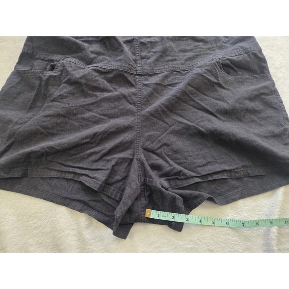 Torrid Size 1 Black Chambray Utility Romper Sleeveless Adjustable Straps Pockets - Picture 4 of 7